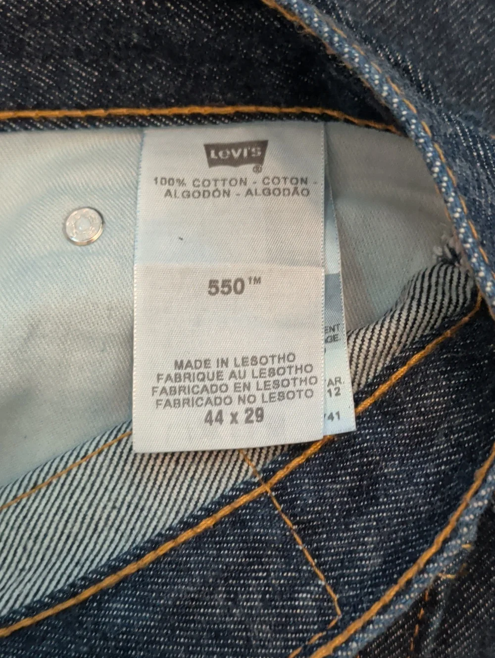 Levi's 550 Straight Leg Jeans - Indigo Blue